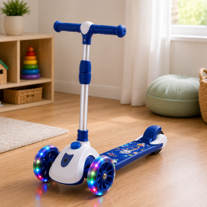 Patinete Infantil Astro Azul com Luz e Som Cx 6 Peças - Imagem 2