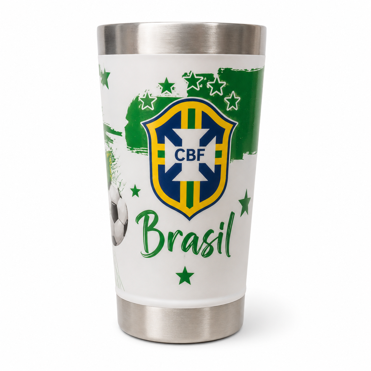 Copo Térmico Brasil Copa Personalizado Cx 75 Peças