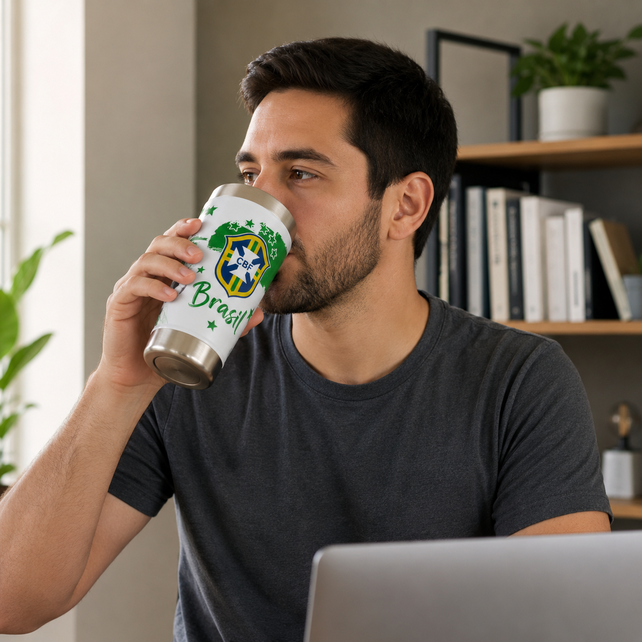 Copo Térmico Brasil Copa Personalizado Cx 75 Peças