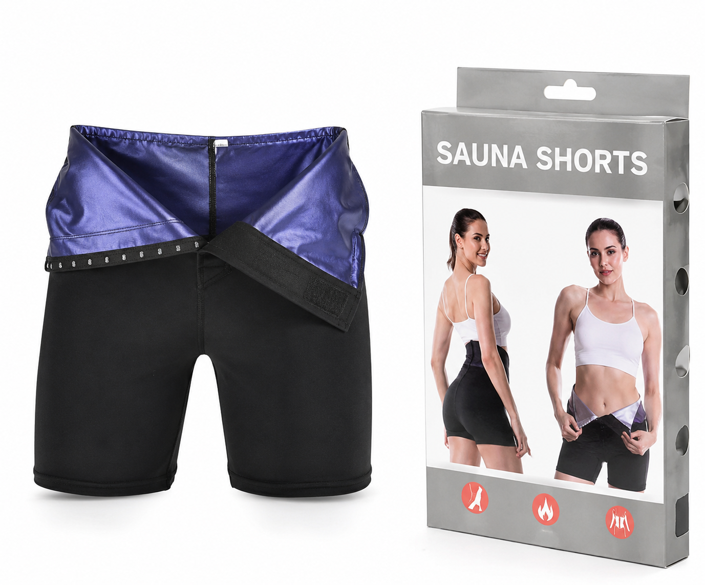 Bermuda Sauna 3/4 Fitness Cx 200 Peças