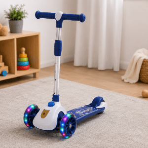 Patinete Infantil Astro Azul com Luz e Som Cx 6 Peças - Imagem 3