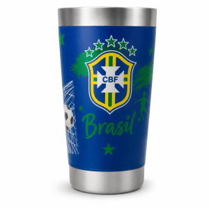 Copo Térmico Brasil Futebol Personalizado Cx 75 Peças
