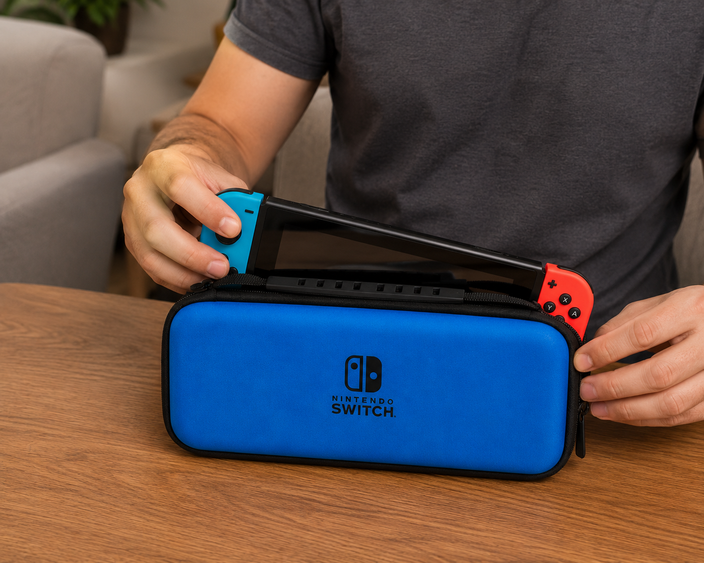 Bolsa Capa com Alça Nintendo Switch V2 Cx 110 Peças