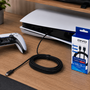 Cabo USB OIVO IV-PS229 para PS5 PS4 Switch e Celular Cx 100 Peças - Imagem 2