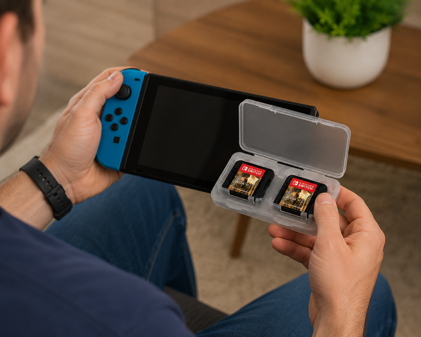 Case Estojo Porta Cartuchos Nintendo Switch