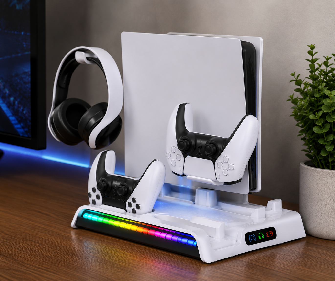 Suporte Carregador RGB para PS5 Ipega PG-P5006 Cx 16 Peças