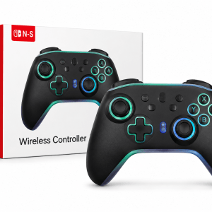 Controle Sem Fio F8 Pro RGB para Switch Android Windows Cx 5 Peças - Imagem 1