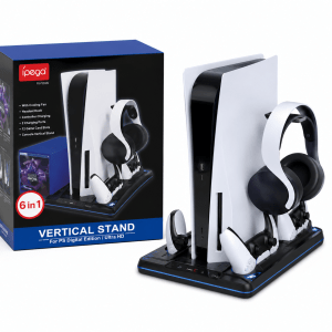 Suporte Vertical 6 em 1 para PS5 Ipega PG-5013 Cx 20 Peças