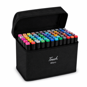 Caneta Marcador Touch Ponta Dupla 48 Cores Cx 200 Canetas