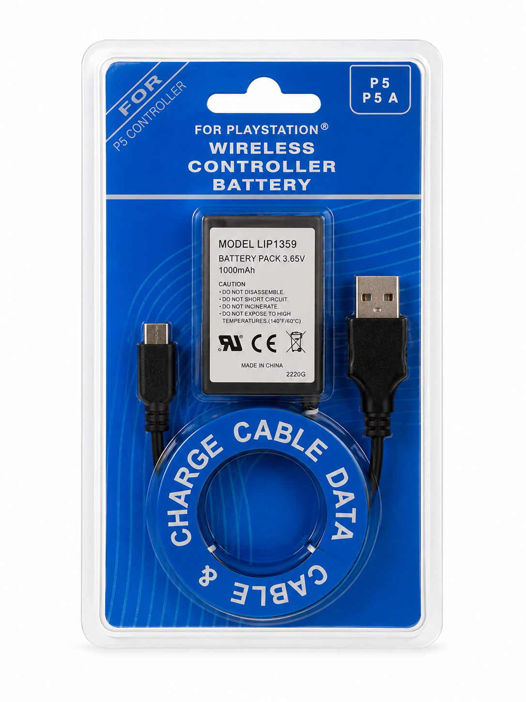 Kit Bateria Controle PS4 com Cabo USB Cx 200 Peças