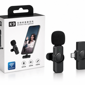 Microfone Sem Fio Tipo-C Lapela Cx 100 Peças