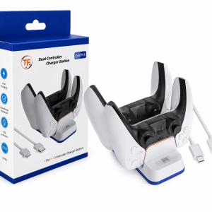 Base Carregadora Dupla JYS P5116 para Controle PS5 Cx 60 Peças