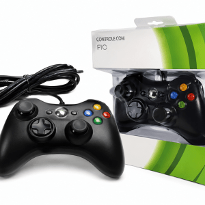 Controle Xbox 360 com Fio Joystick Vibra Game Cx 60 Peças