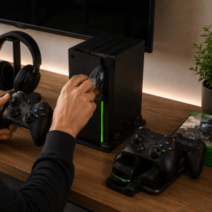 Kit Acessórios 4 em 1 Xbox One X Cooler Fan Carregador e 2 Baterias - Imagem 3
