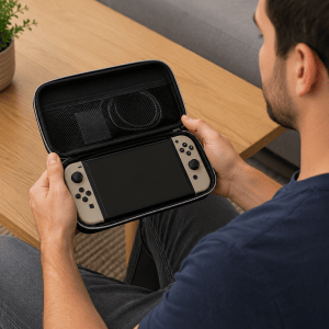 Bolsa Capa com Alça para Nintendo Switch OLED Cx 110 Peças - Imagem 3
