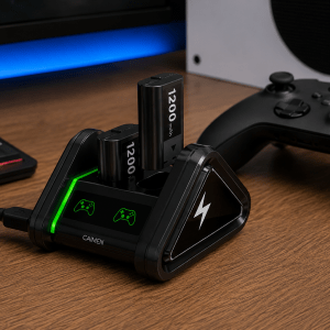 Carregador Controle Xbox One Series S/X com 2 Baterias 1200mAh Cx 400 Peças - Imagem 2