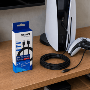 Cabo USB OIVO IV-PS229 para PS5 PS4 Switch e Celular Cx 100 Peças - Imagem 2
