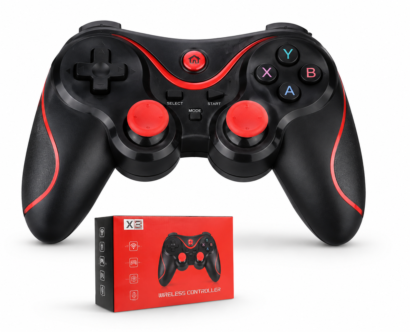 Controle Gamepad Bluetooth X3 para Celular Cx 5 Peças