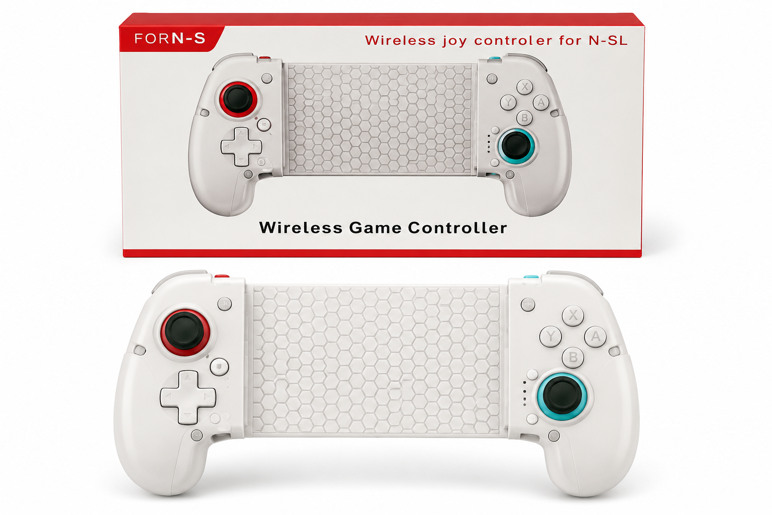 Controle Gamepad Bluetooth Q101 Multiplataforma Cx 50 Peças