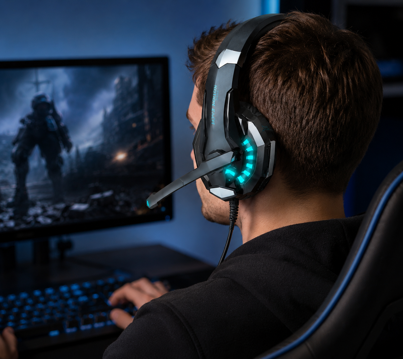 Headset Gamer G9000 Pro com Microfone Cx 30 Peças