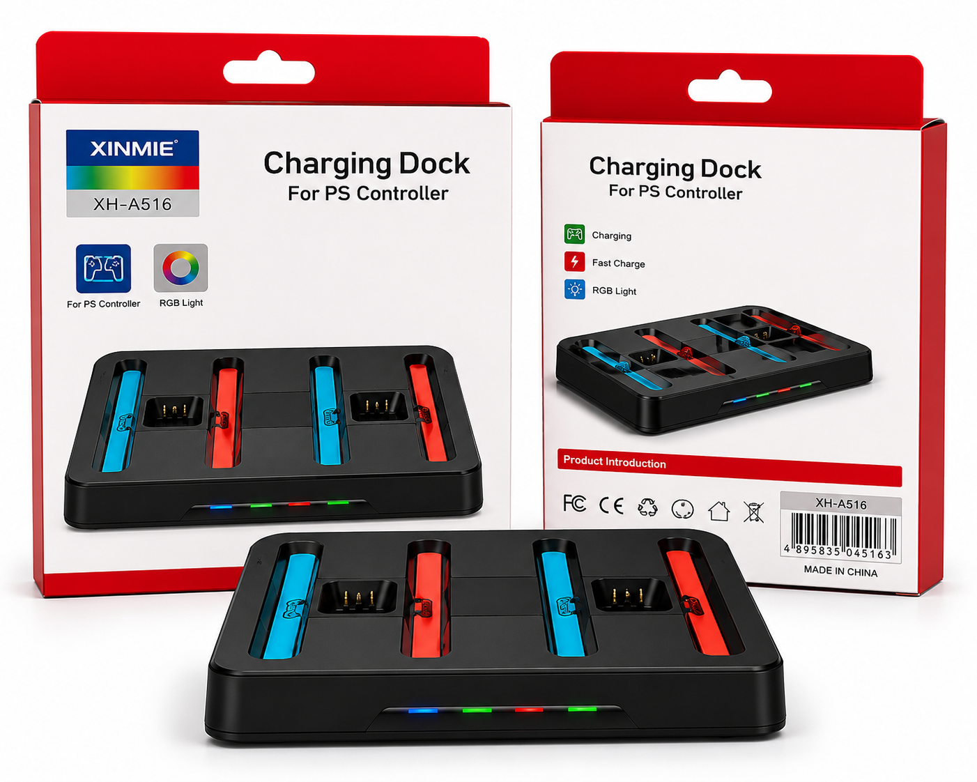 Base de Carregamento para Nintendo Switch 2 com Luz RGB Cx 60 Peças