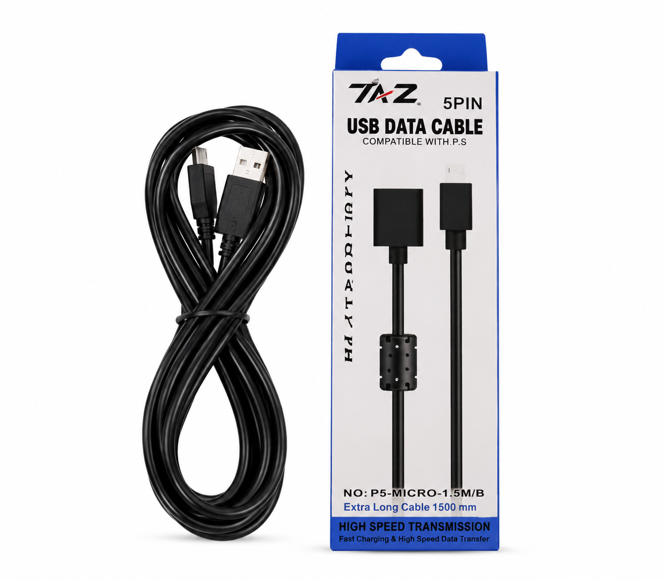 Cabo USB para Controle PS5 2 Metros
