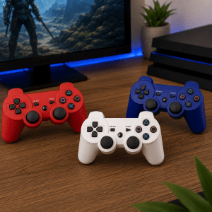 Controle Joystick Dualshock Sem Fio para PS3 Colorido Cx 100 Peças - Imagem 2