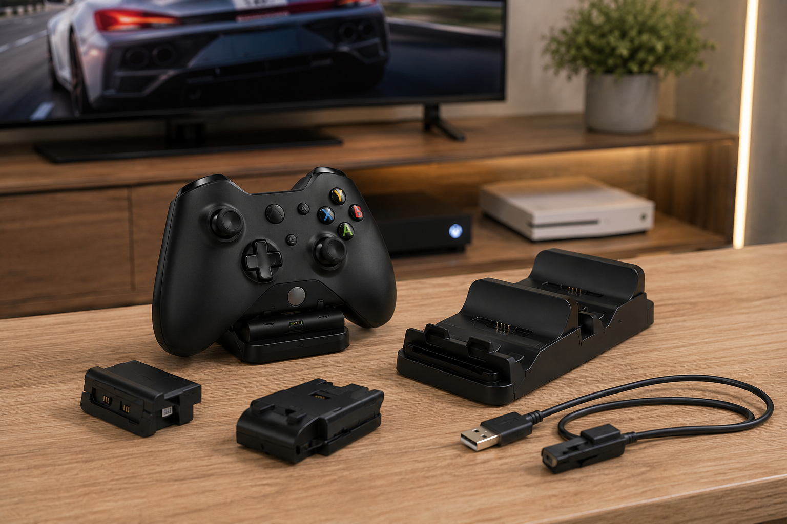 Base Carregador Duplo para Controle Xbox Series S/X Cx 60 Peças
